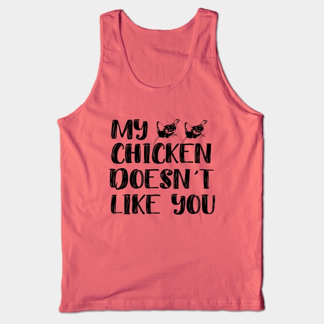 Chicken Shirt Tank Top by blueavocado